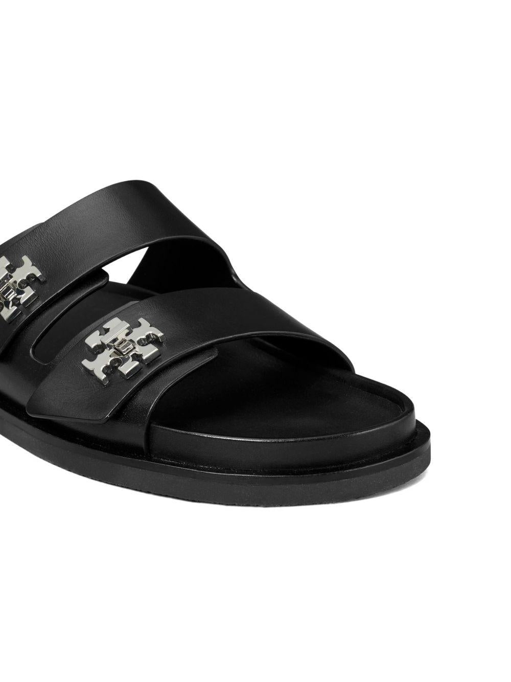TORY BURCH Ciabatte in pelle con doppia fascia 
