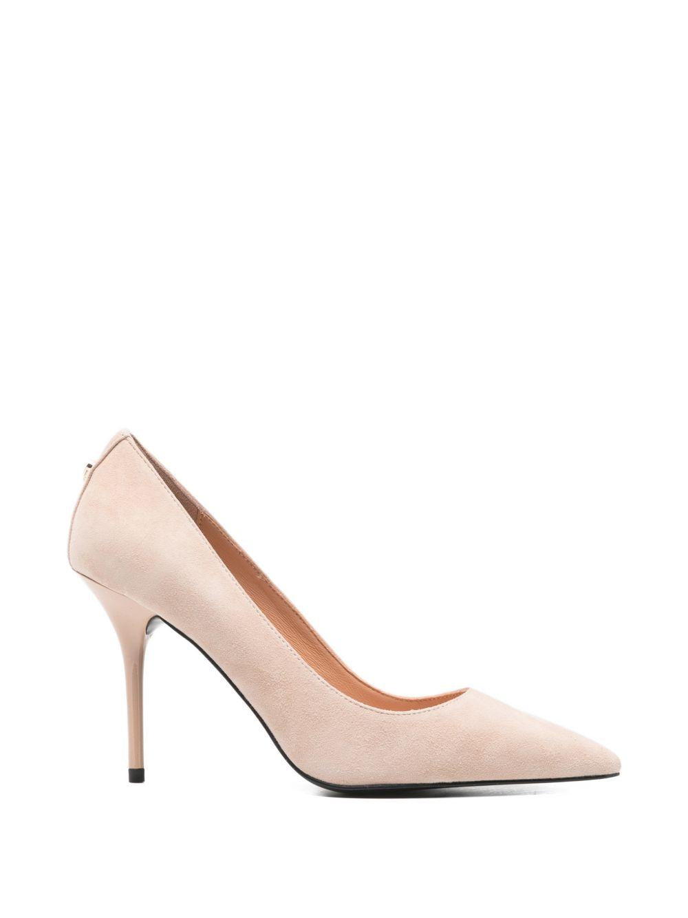 LOVE MOSCHINO Decollete beige chiaro con tacco 