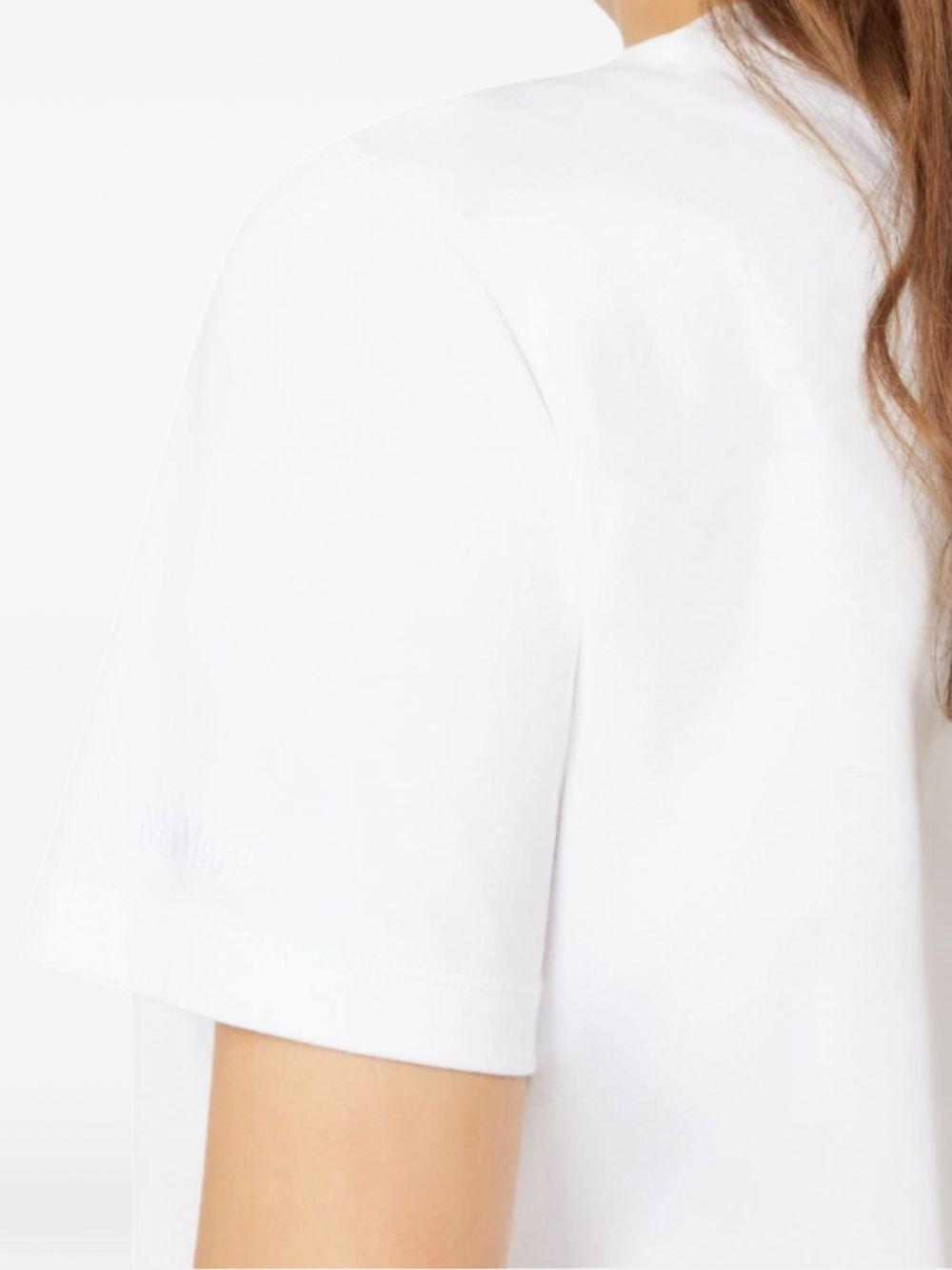 MAX MARA T-shirt a maniche corte Mxpmadia in cotone bianco 