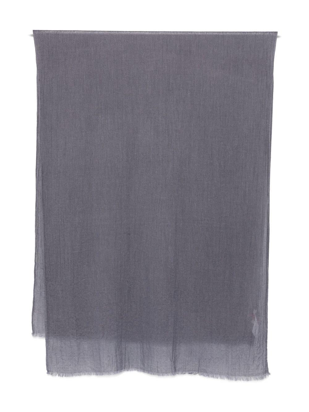 YERSE Foulard Johonson grigio in misto lana 