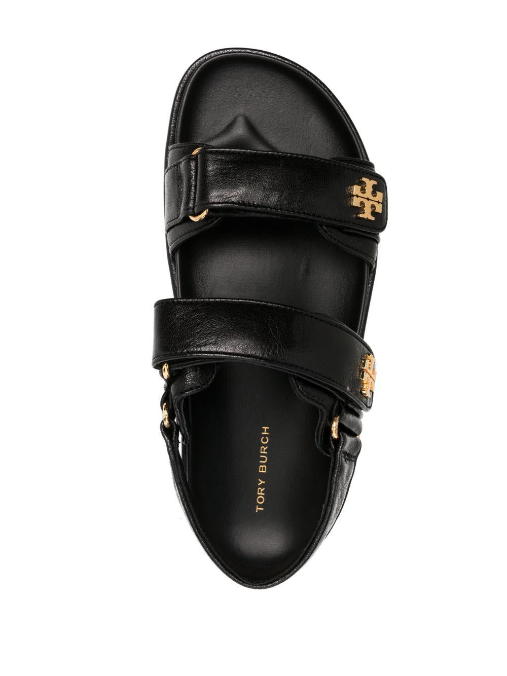 TORY BURCH Sandali slingback neri con doppia fascia 