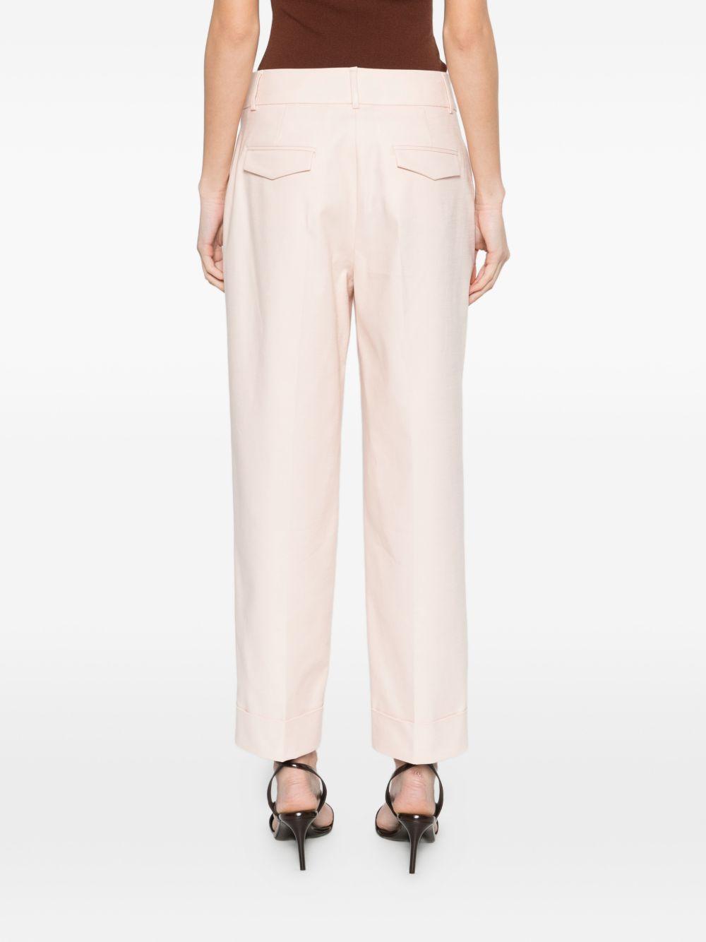 PESERICO Pantaloni rosa con pinces 