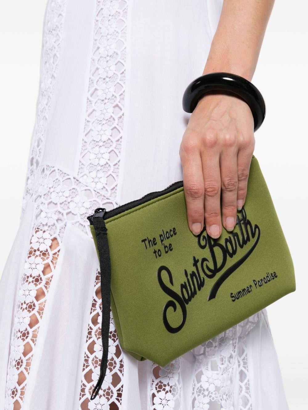 MC2 SAINT BARTH Pochette Aline color verde con logo 
