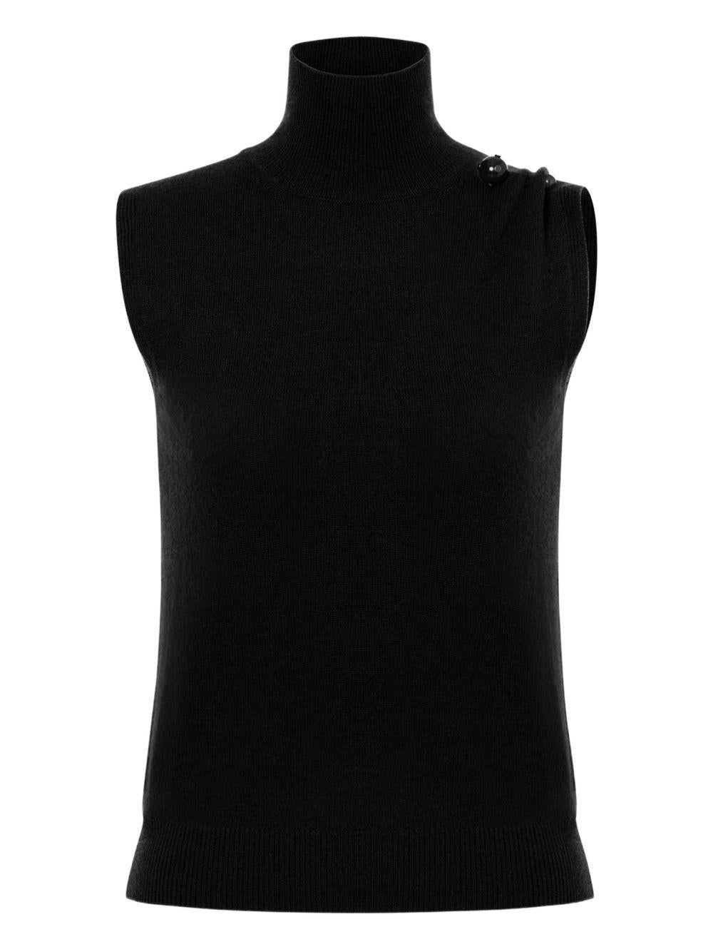 ALBERTA FERRETTI Top in cashmere a collo alto 