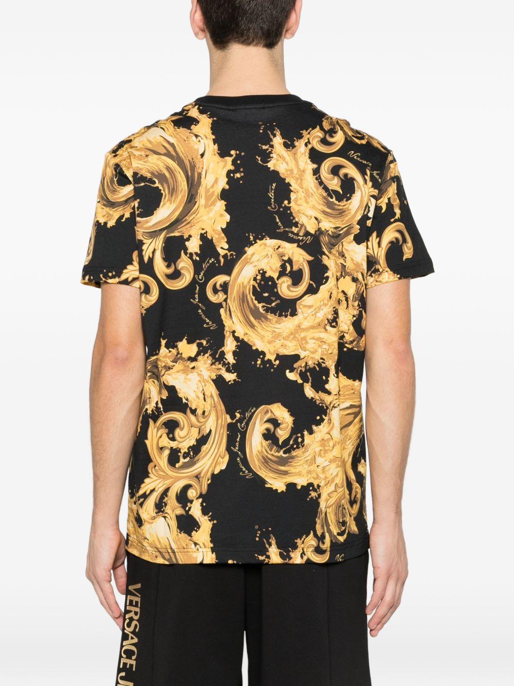 VERSACE JEANS COUTURE T-shirt in cotone con stampa 