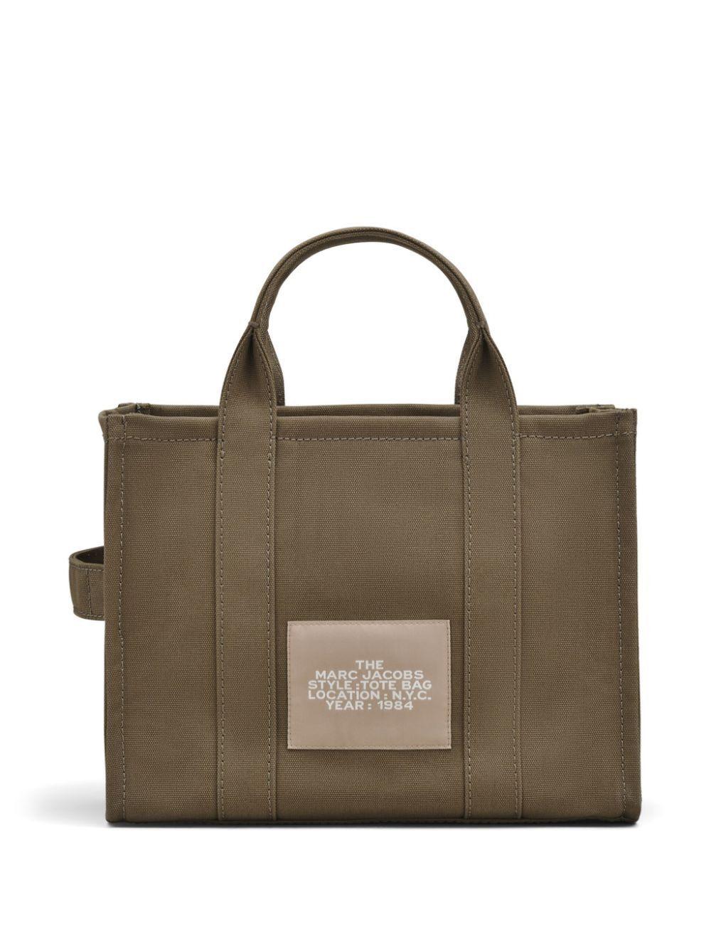 MARC JACOBS Borsa 'The Canvas Medium Tote Bag' in tela verde 