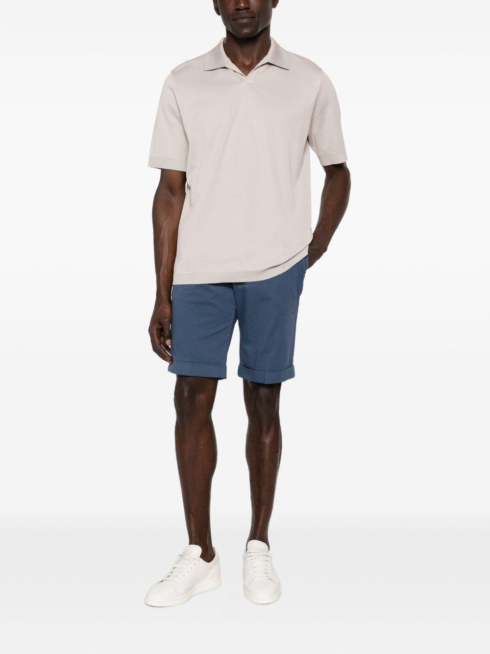 HERNO Polo in cotone grigio 