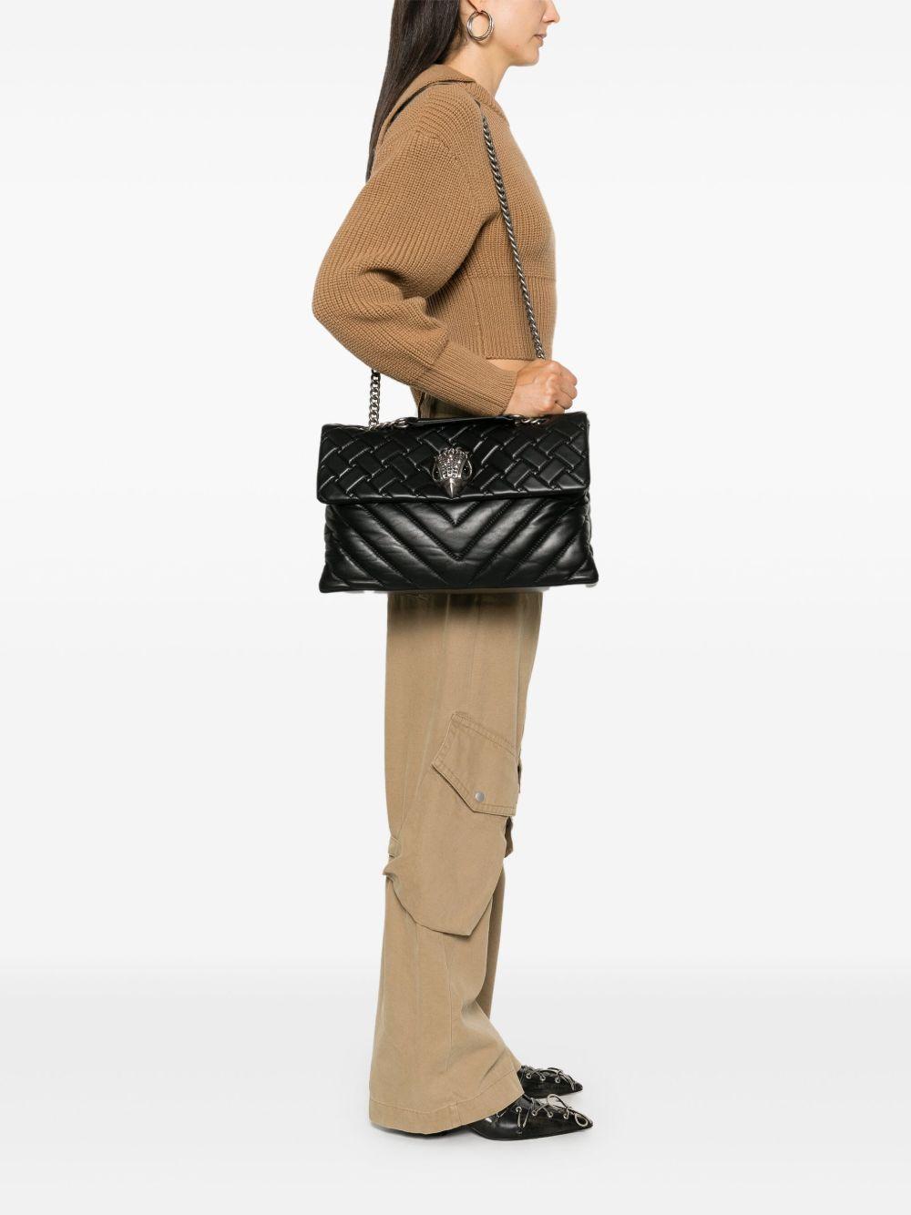 KURT GEIGER Borsa a spalla Kensington in pelle nera 