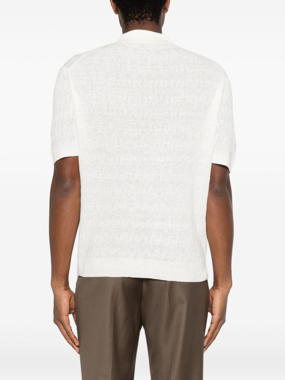 DANIELE FIESOLI T-shirt bianca in cotone leggero a maniche corte 