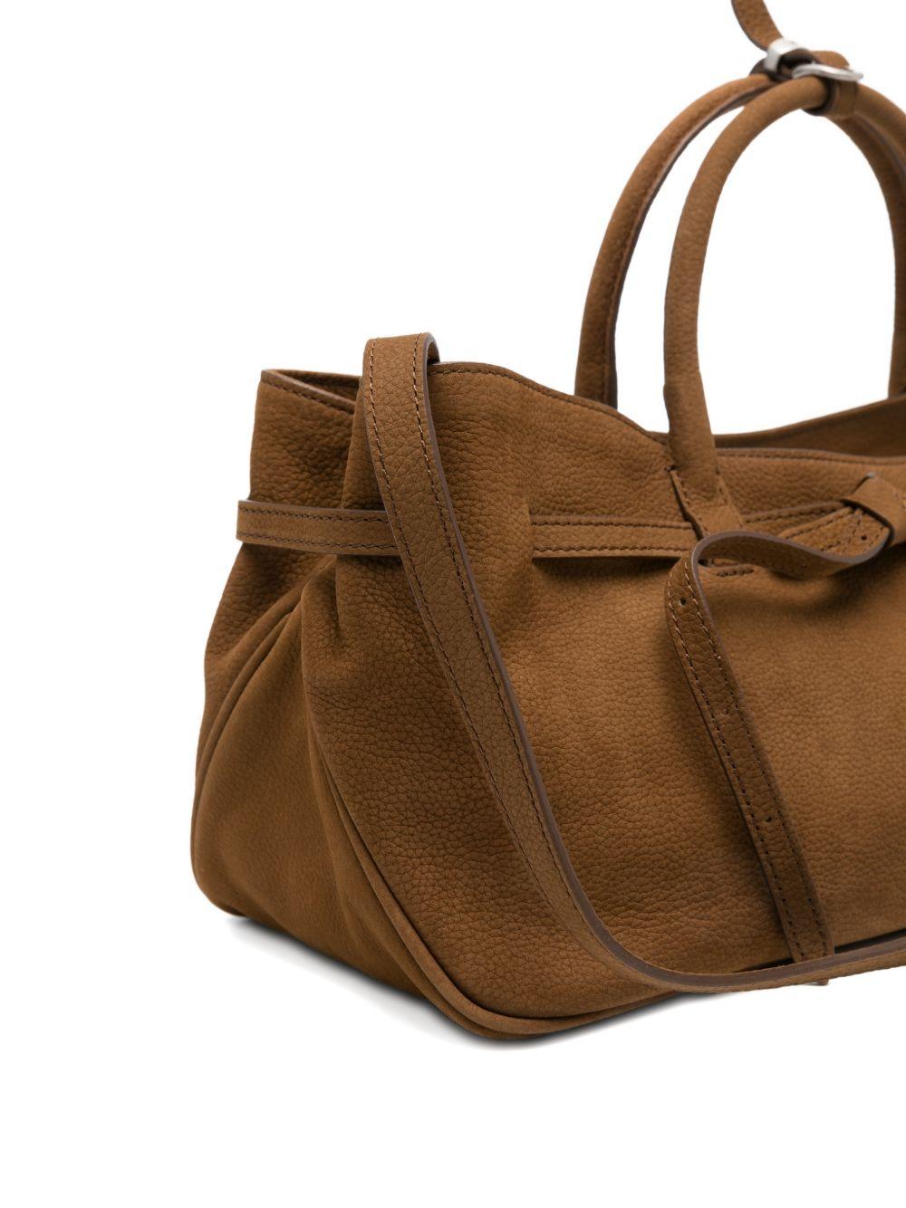 MARGESHERWOOD Borsa in suede Grandma Used Bag con logo 