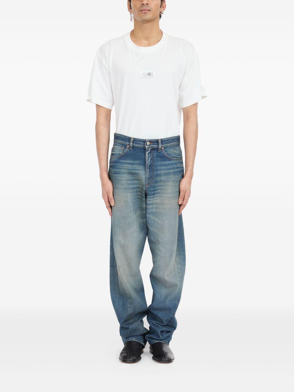MM6 MAISON MARGIELA Jeans cotone denim azzurro 