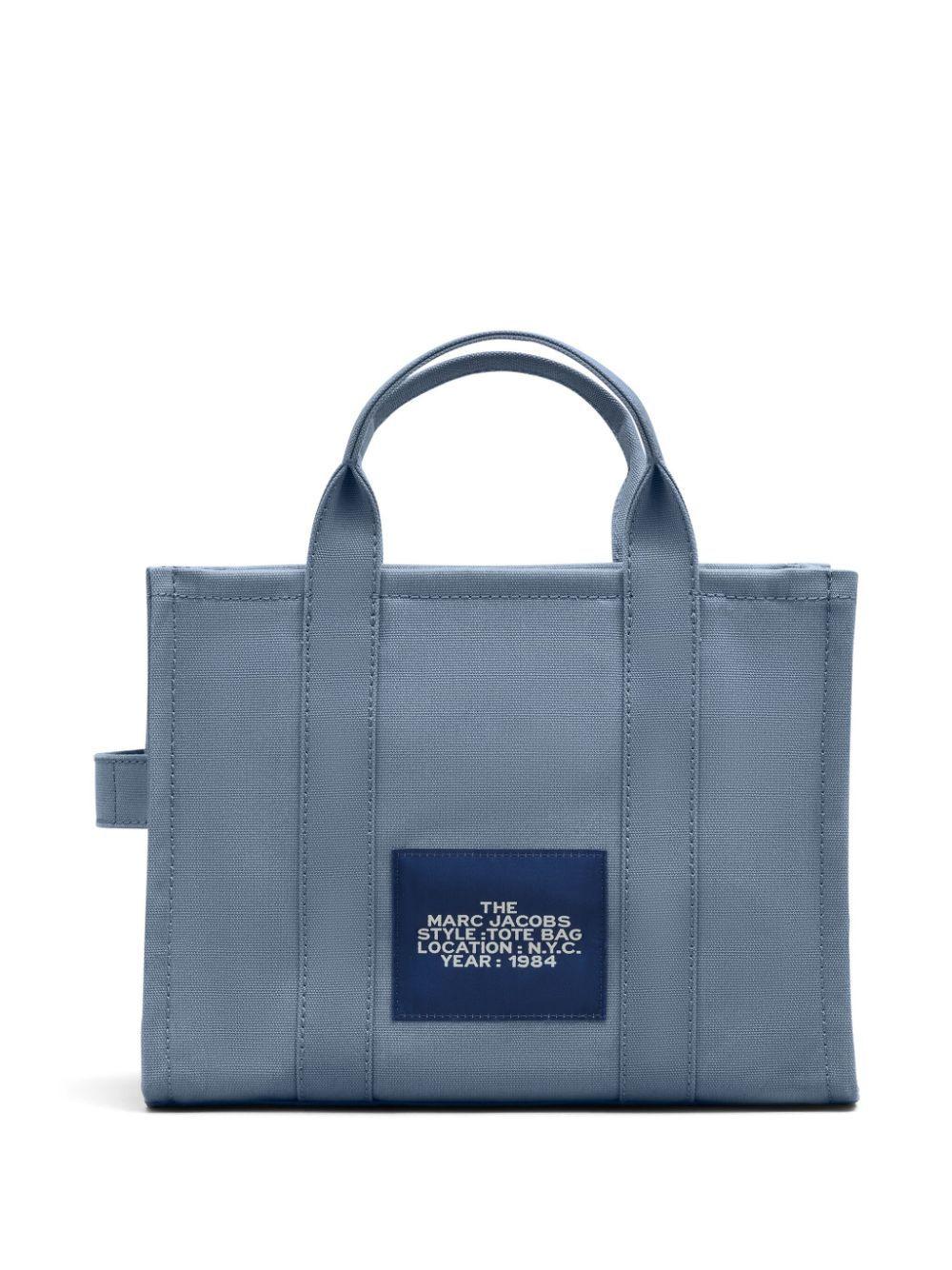 MARC JACOBS Borsa tote 'The Canvas Media' in cotone blu 
