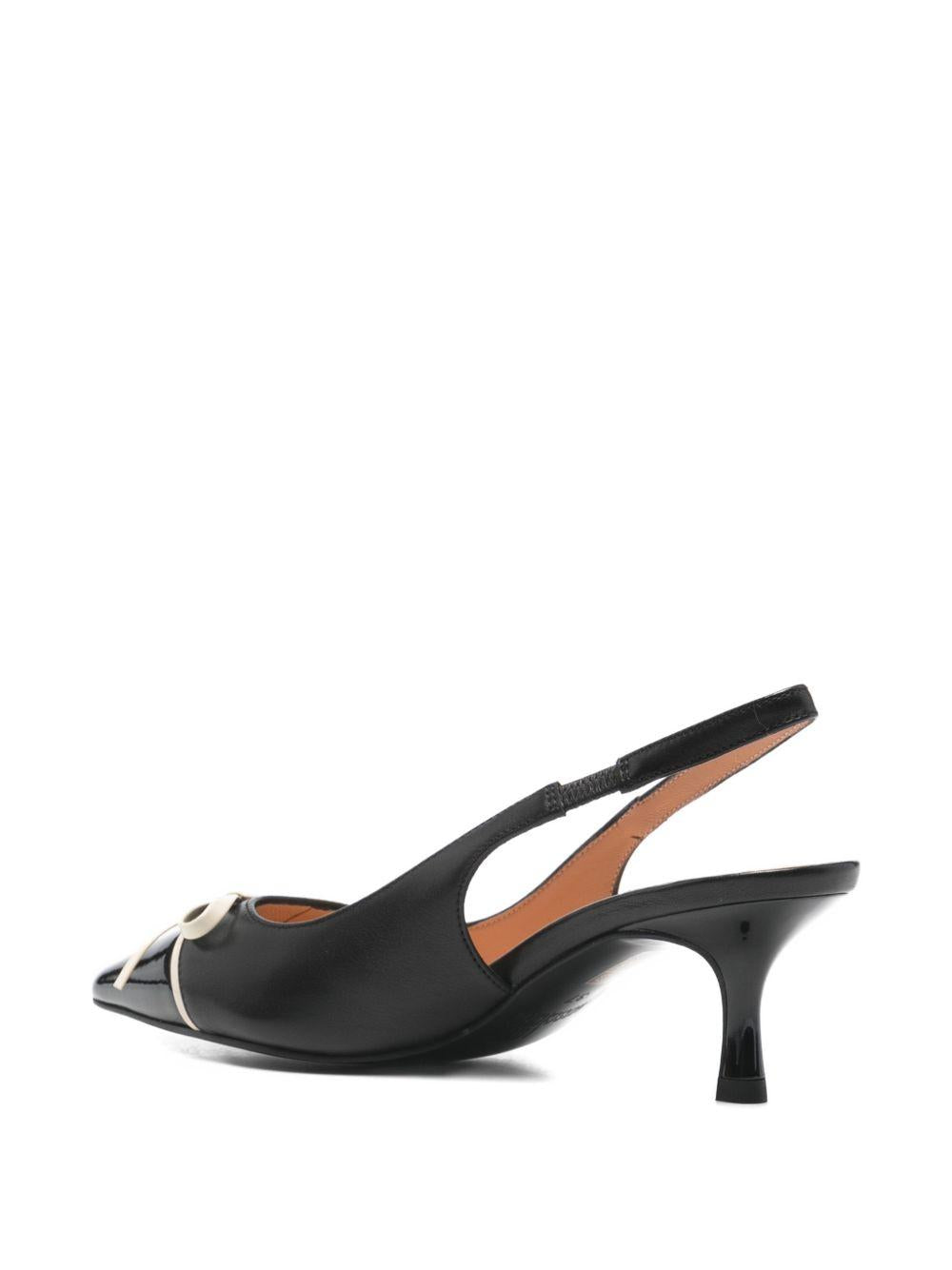 LOVE MOSCHINO Slingback nere con fiocco 