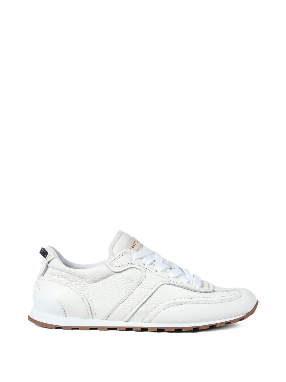 BRUNELLO CUCINELLI Sneakers in pelle bianche basse 