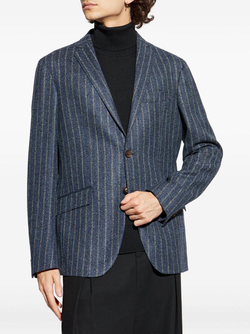 ETRO Blazer gessato classico in stile sartoriale 