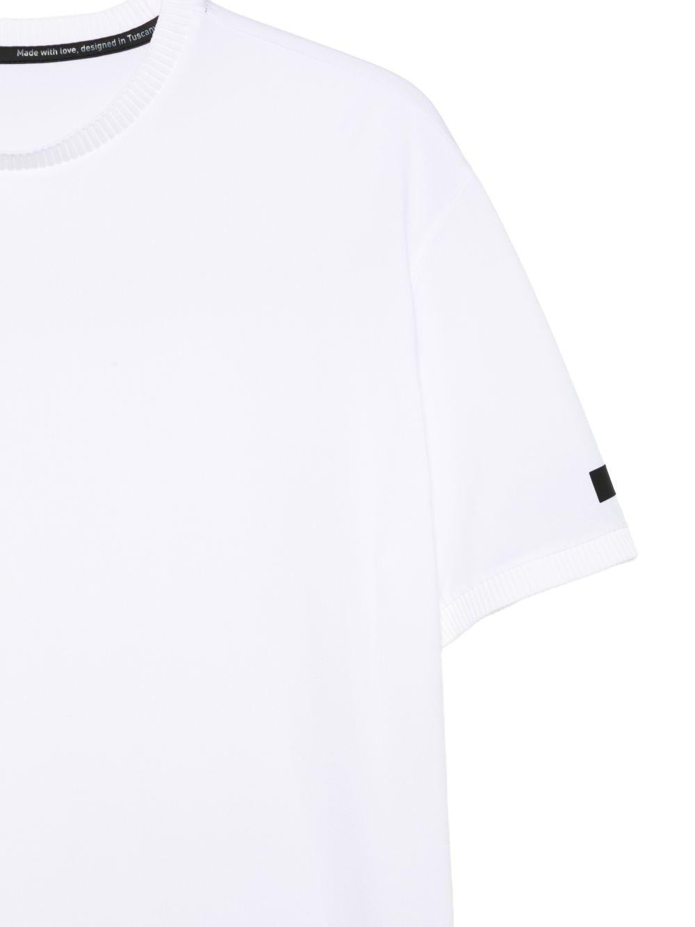 RRD ROBERTO RICCI DESIGNS T-shirt bianca a maniche corte con logo nero 