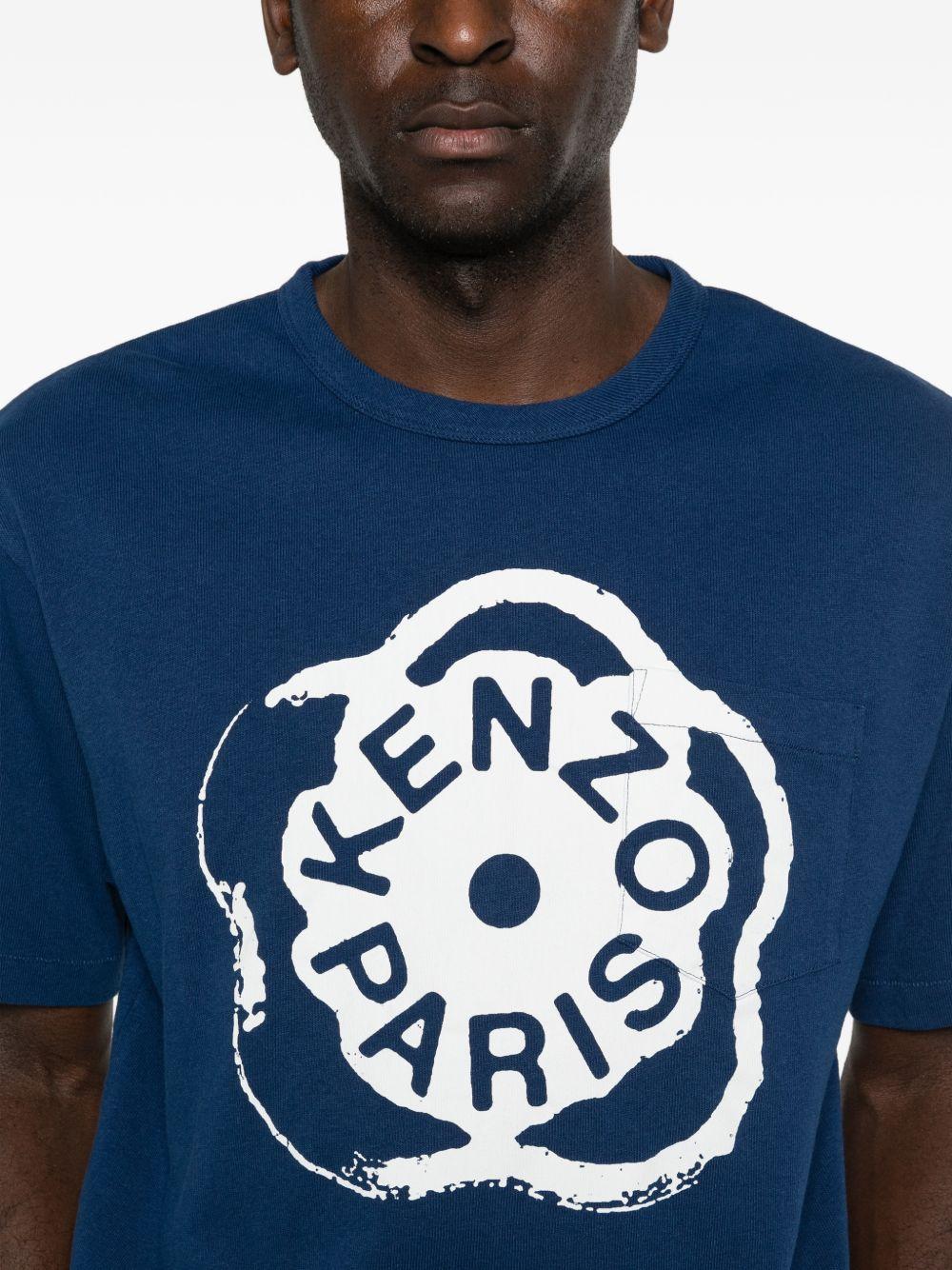 KENZO T-shirt Boke Flower 2.0 con taschino e stampa floreale 