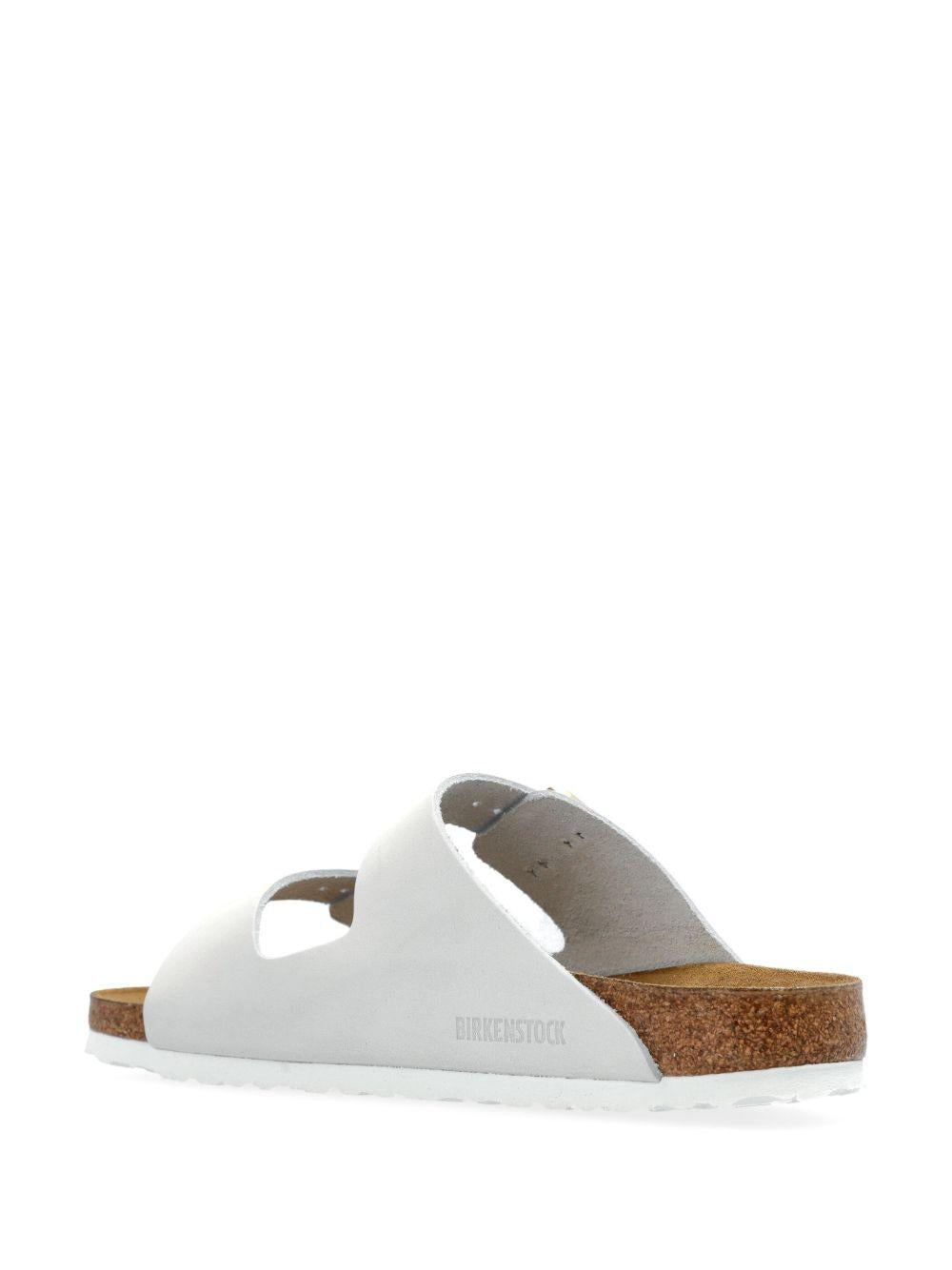 BIRKENSTOCK Ciabatte bianco sporco 'Arizona' con doppia fascia 