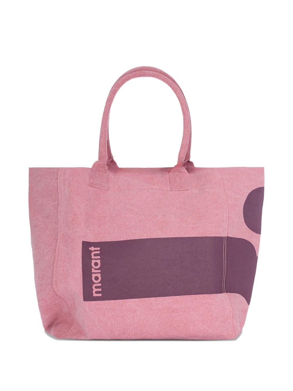ISABEL MARANT Borsa shopping Yenky rosa in cotone 