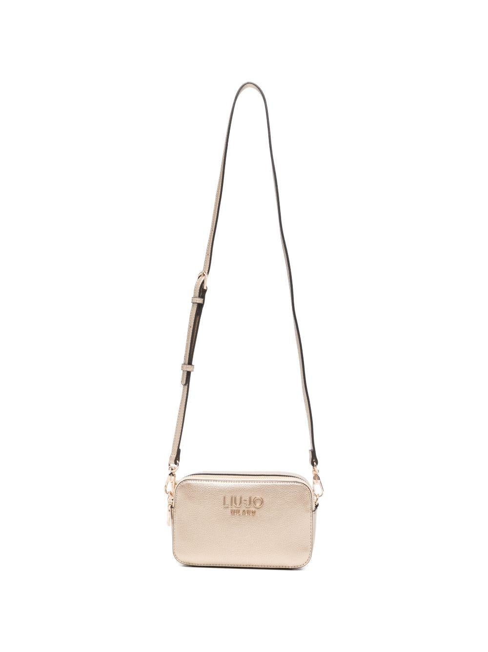 LIUJO Borsa a tracolla rose-gold con logo 