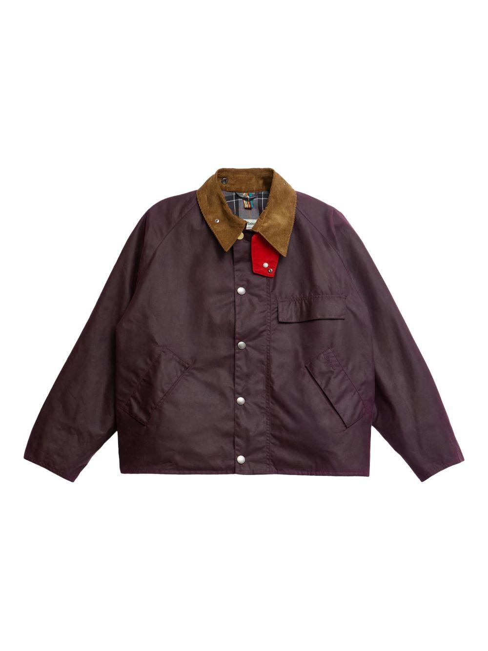 BARBOUR Giacca in cotone viola Barbour x Paul Smith 