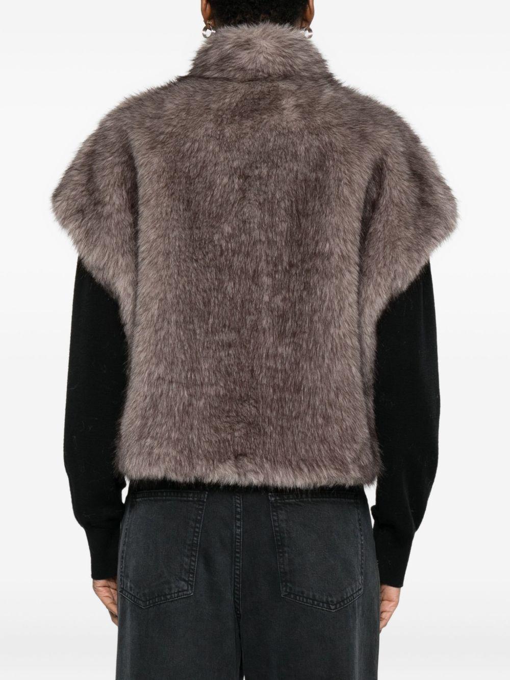 BETTA CORRADI Gilet in ecopelliccia 