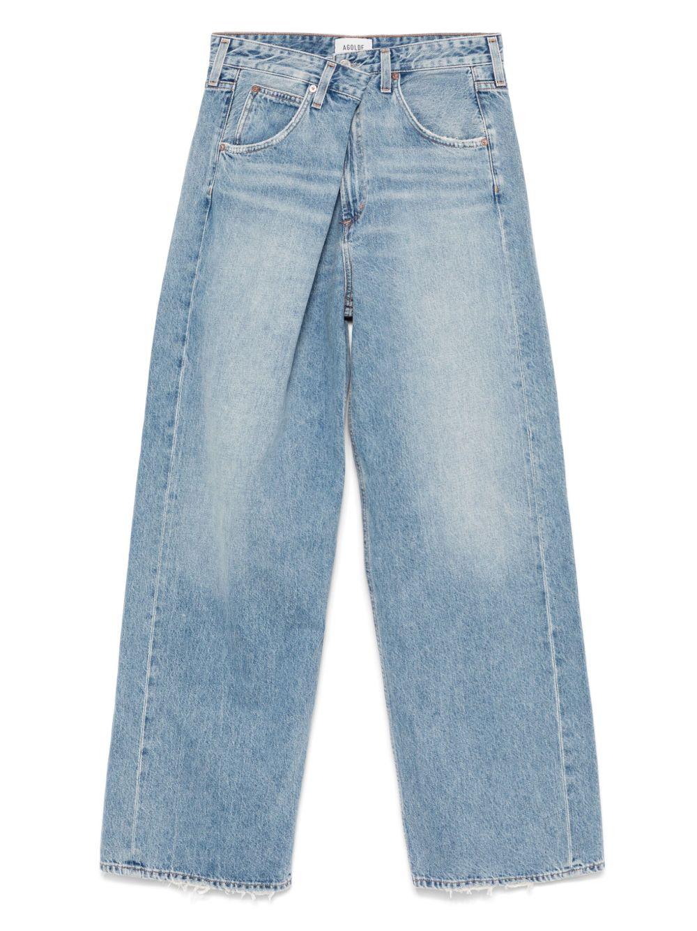 AGOLDE Jeans 'Vana Jean Fold' in indaco scuro 