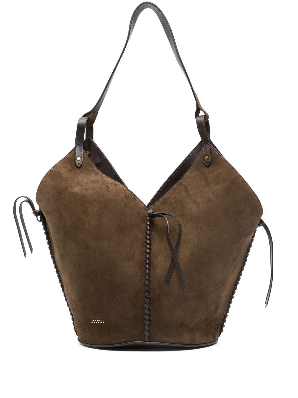 ISABEL MARANT Borsa a spalla 'Tampa' in suede 