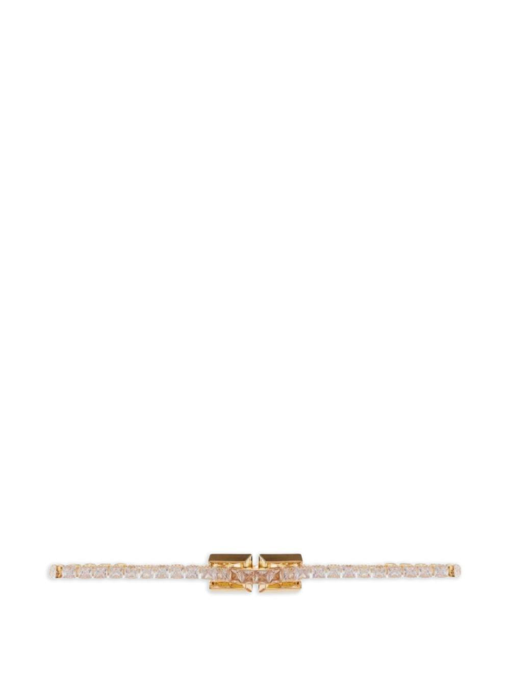 ELISABETTA FRANCHI Collana dorata con strass 