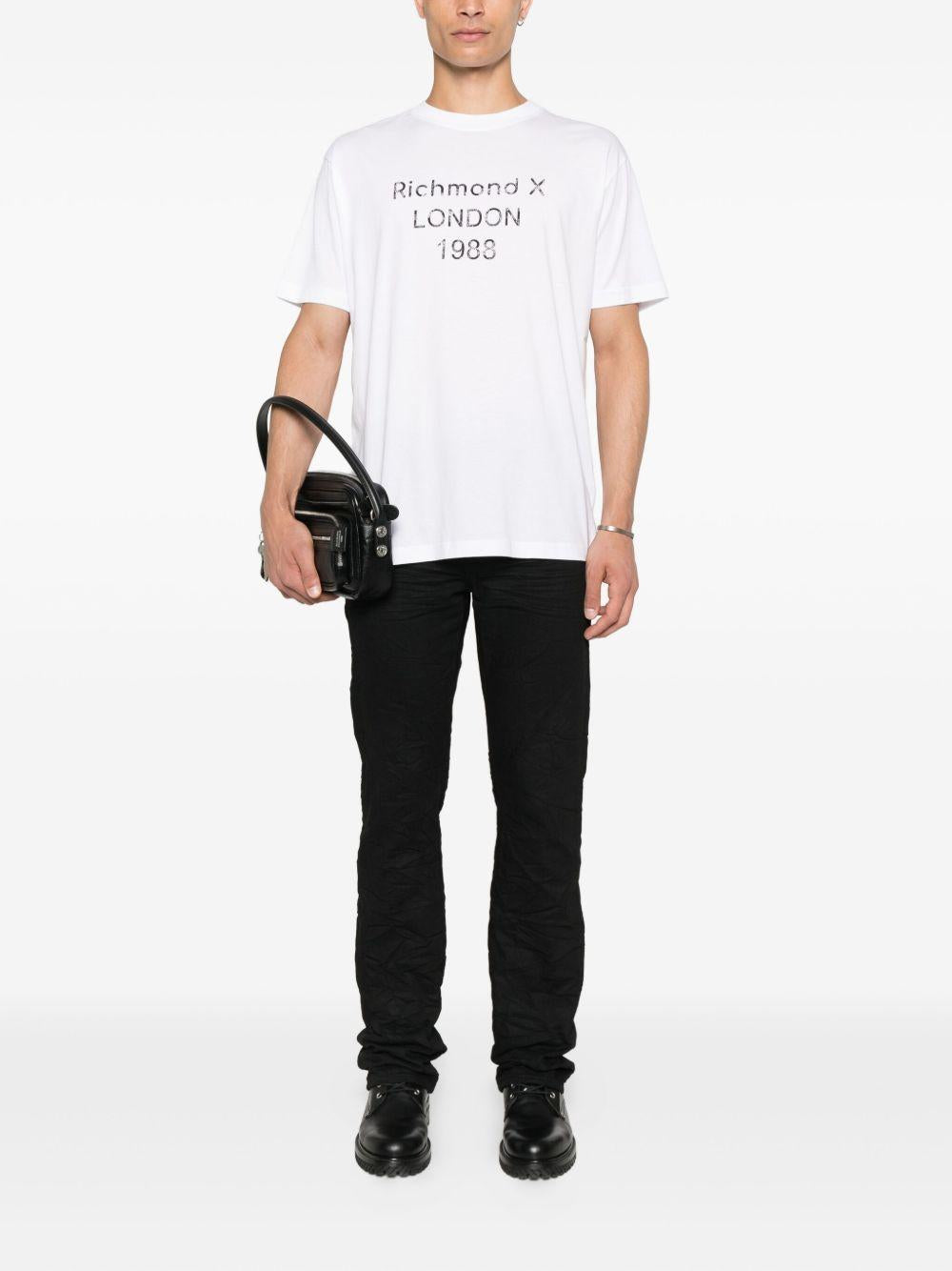 JOHN RICHMOND T-shirt girocollo con stampa 