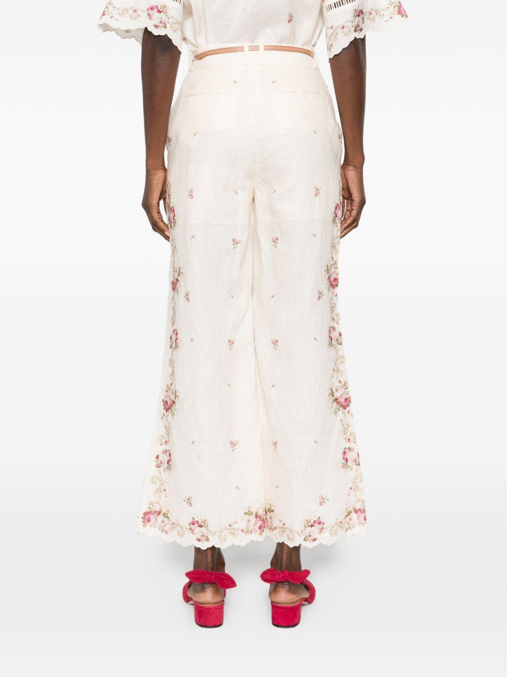 ZIMMERMANN Pantaloni 'Patience' a fiori 