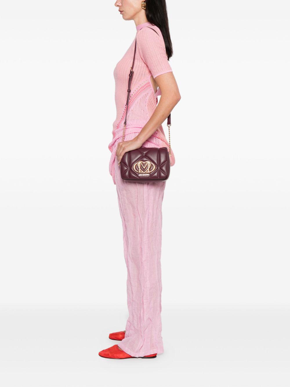 LOVE MOSCHINO Borsa a tracolla bordeaux 