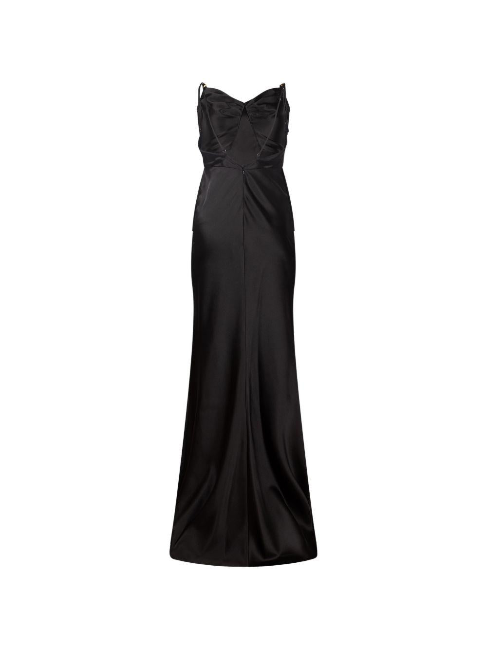 ELISABETTA FRANCHI Abito lungo Abito Red Carpet in raso<BR/> 