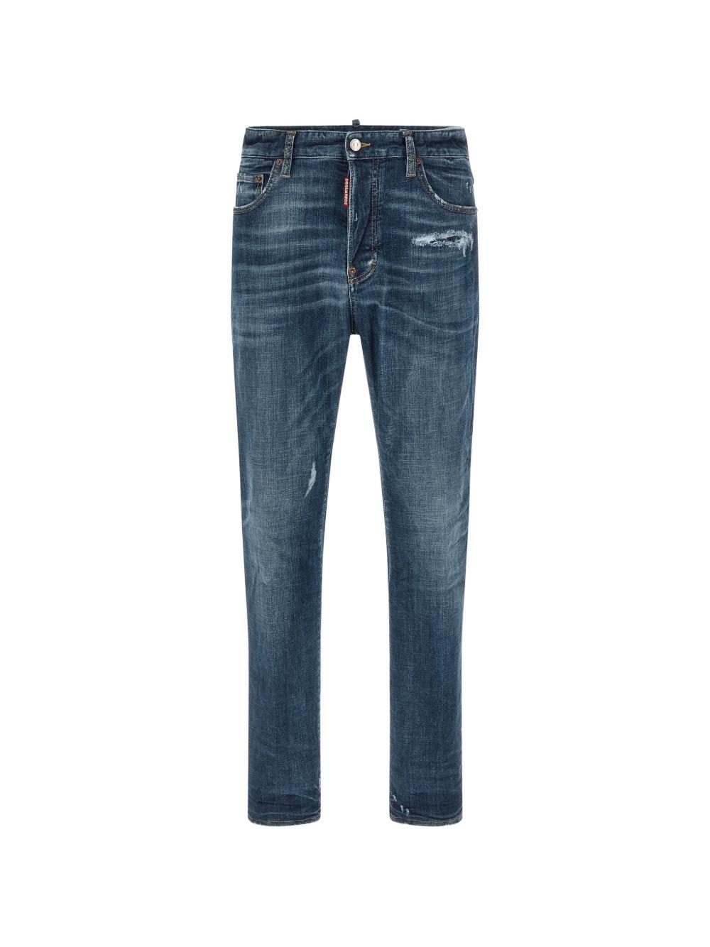 DSQUARED2 Jeans in cotone blu 
