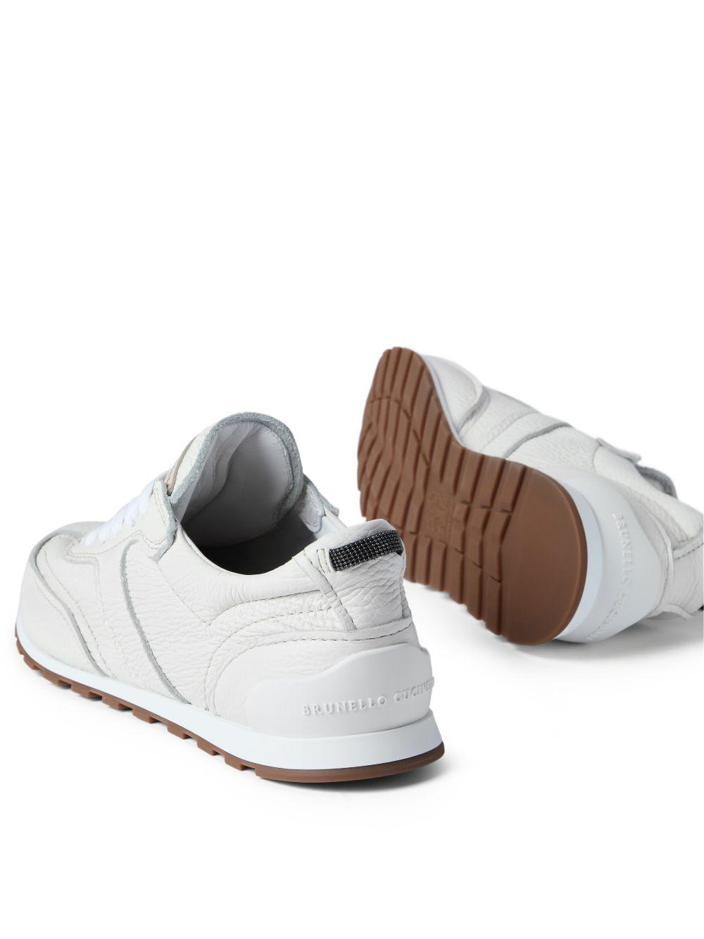 BRUNELLO CUCINELLI Sneakers in pelle bianche basse 