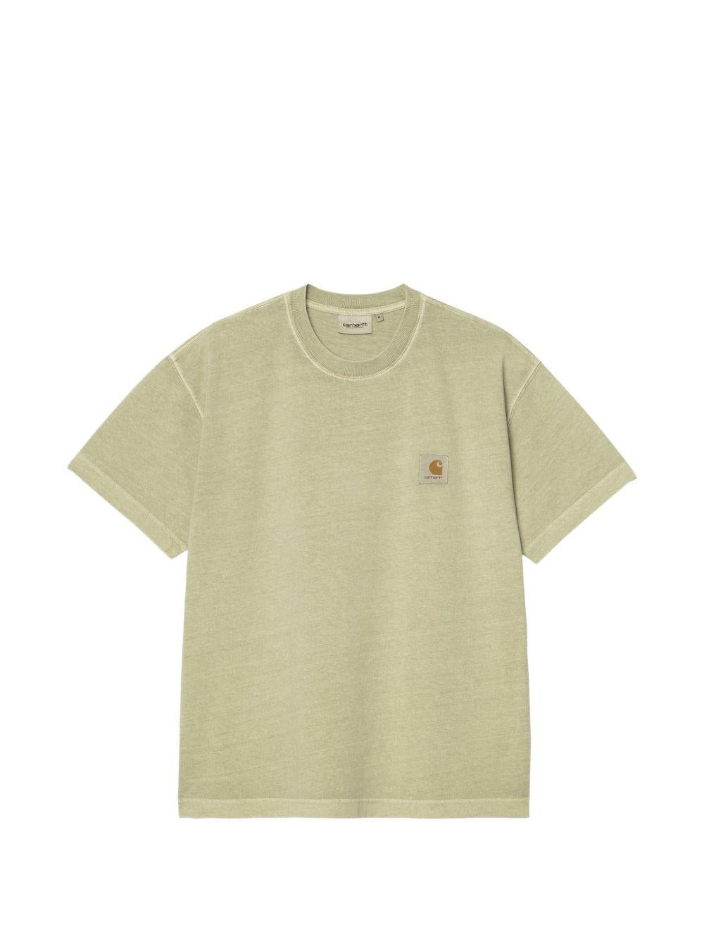 CARHARTT WIP T-shirt verde con logo sul petto 