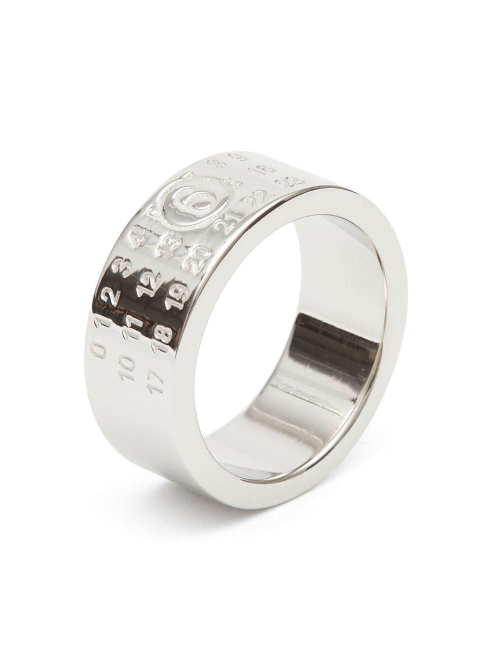 MM6 MAISON MARGIELA Anello argento con incisione 