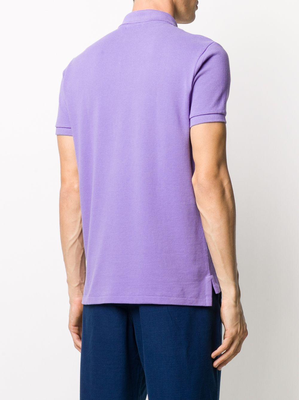POLO RALPH LAUREN Polo viola con logo 