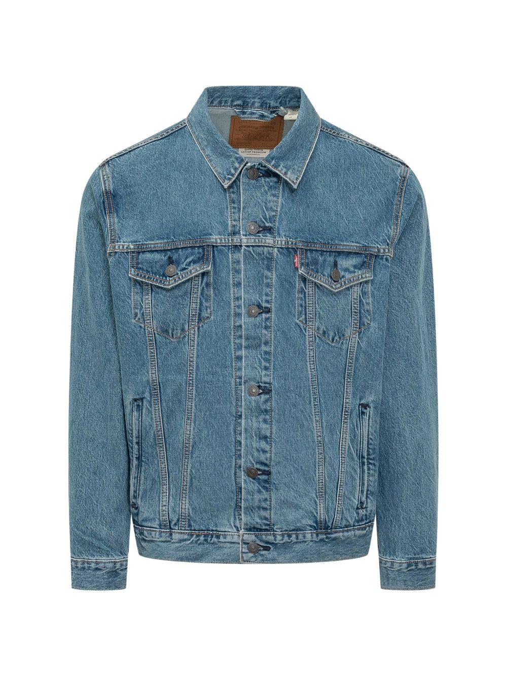 LEVIS Giacca denim blu con doppie tasche frontali 