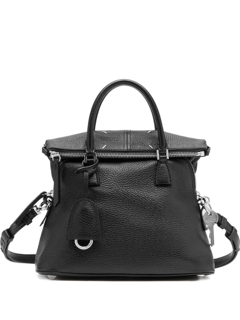 MAISON MARGIELA Borsa nera in pelle di vitello 