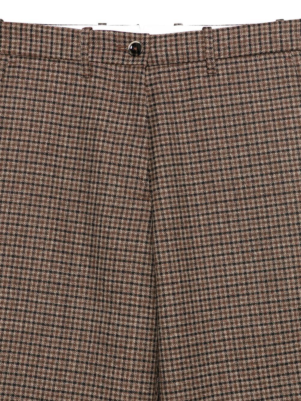 NINE IN THE MORNING Pantaloni Montana con motivo check 