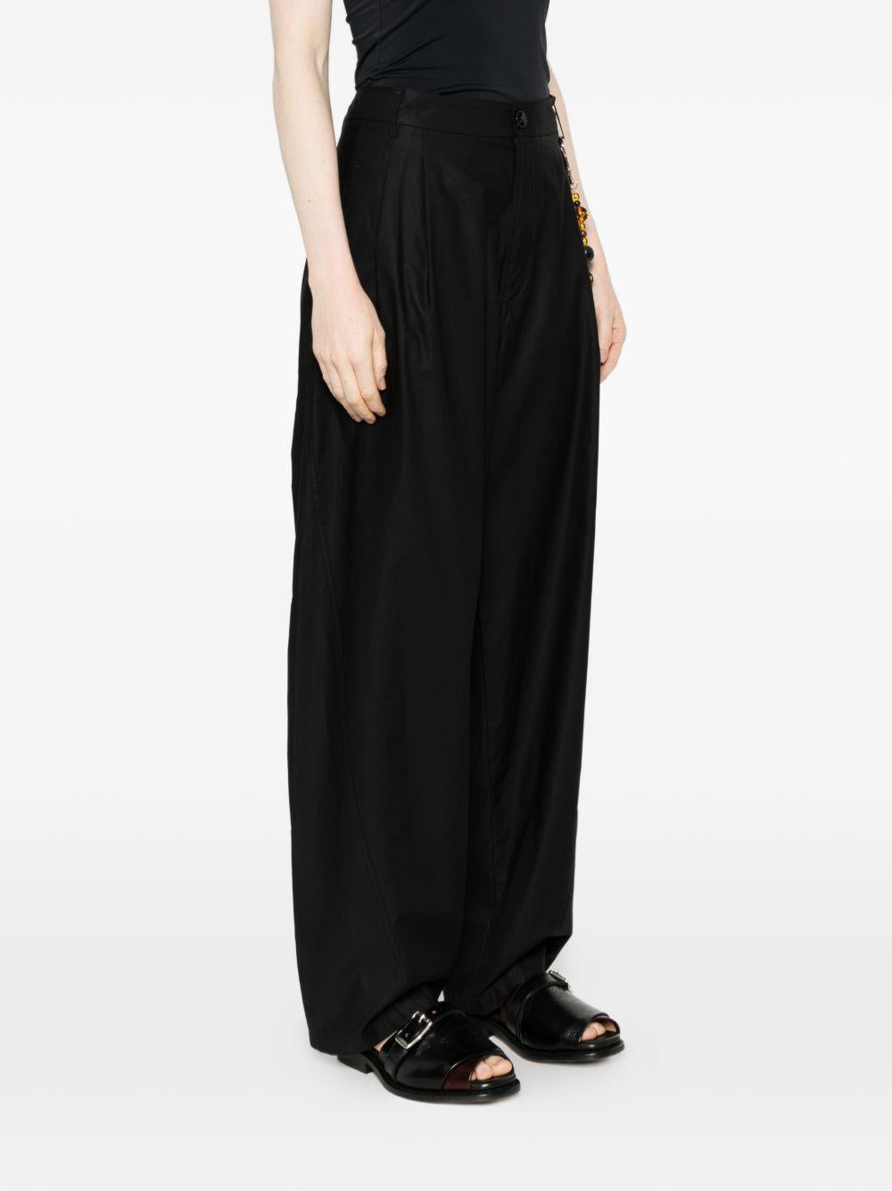 DARKPARK Pantaloni Phebe con ciondolo di perline 