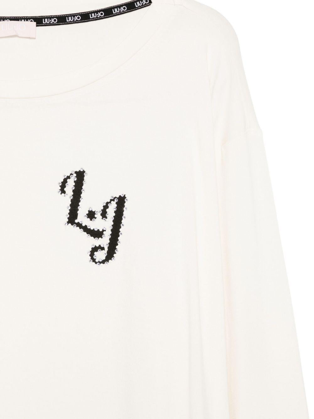 LIUJO T-shirt a maniche lunghe con logo 