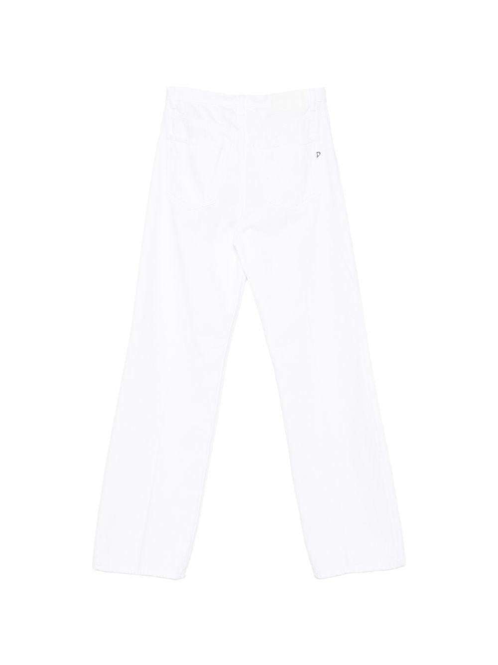 DONDUP Pantaloni in cotone bianchi 