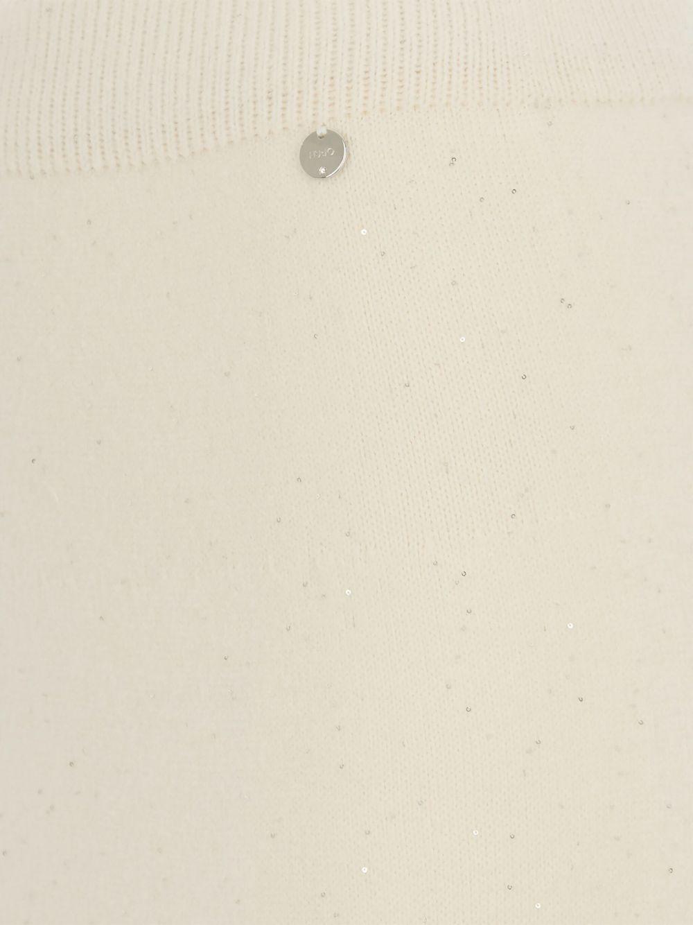 LIUJO Gonna midi panna in maglia 