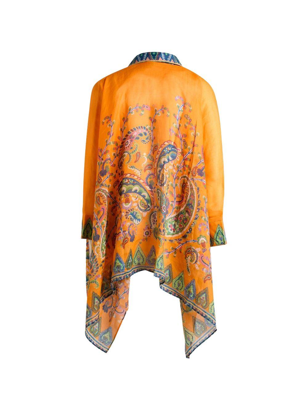 ETRO Camicia con stampa colorata a maniche lunghe 