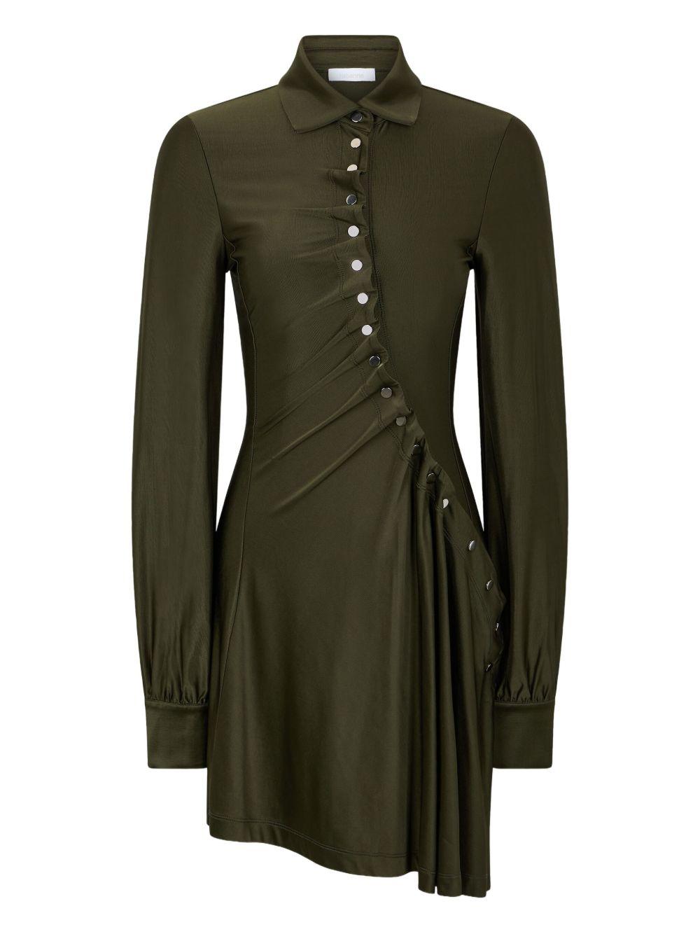 RABANNE Vestito drappeggiato con bottoni 