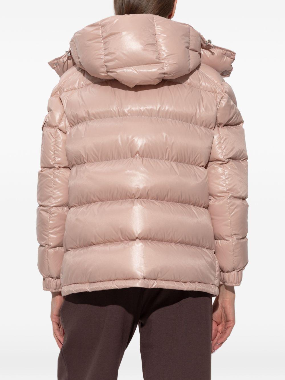 MONCLER Piumino Maire rosa cipria con cappuccio 