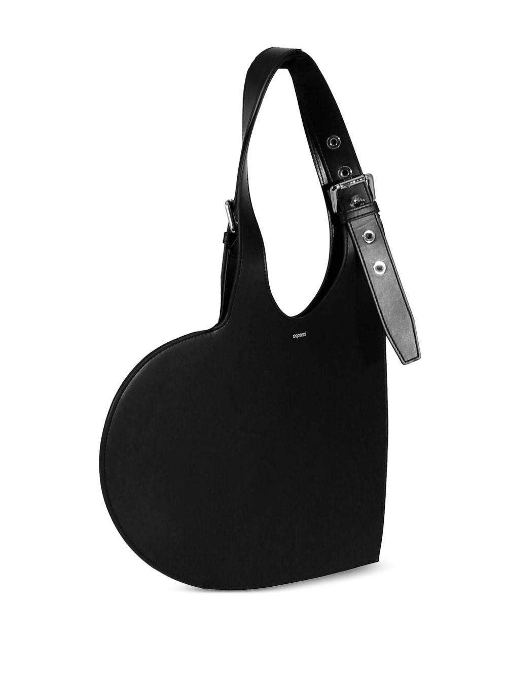 COPERNI Borsa tote 'Belt Heart' in pelle nera 
