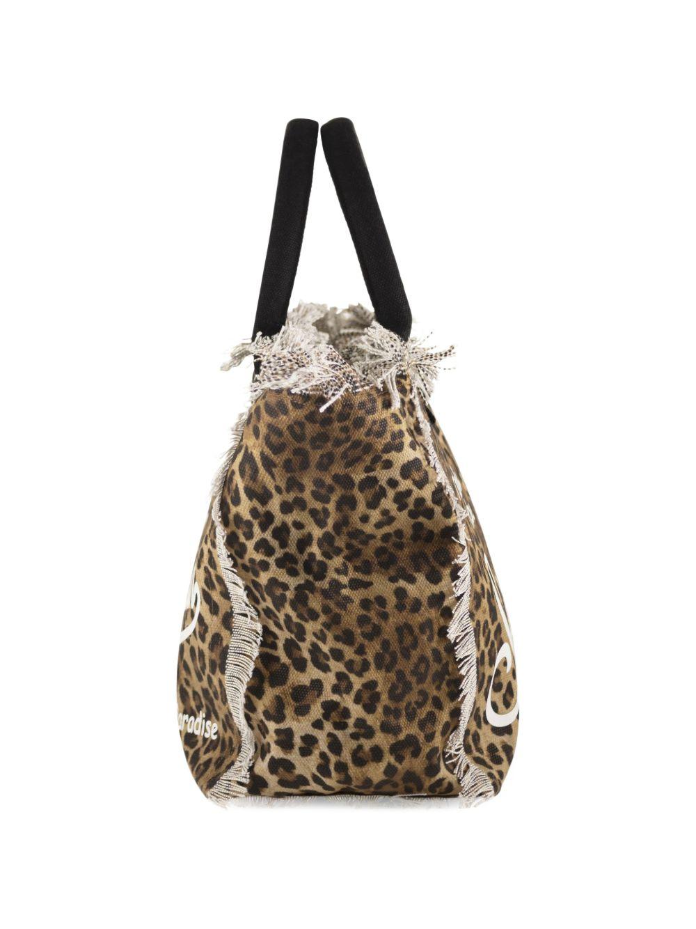 MC2 SAINT BARTH Borsa shopping Vanity con stampa animalier 